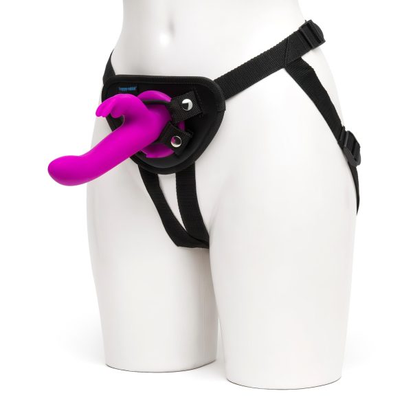 Happyrabbit Strap-On - kanin-strapon vibrator (lilla)