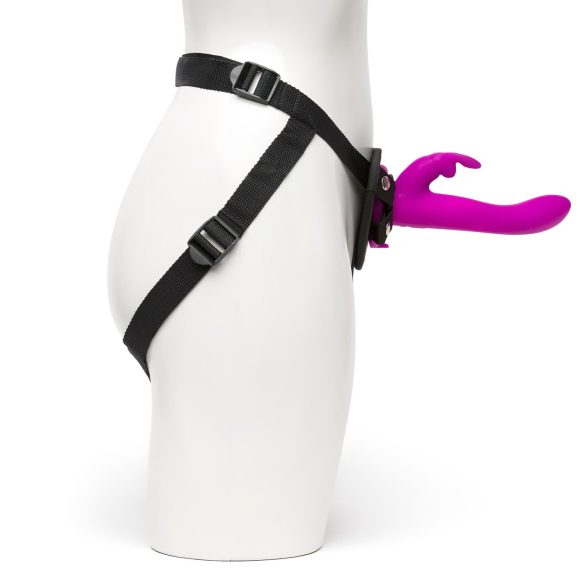 Happyrabbit Strap-On - kanin-strapon vibrator (lilla)