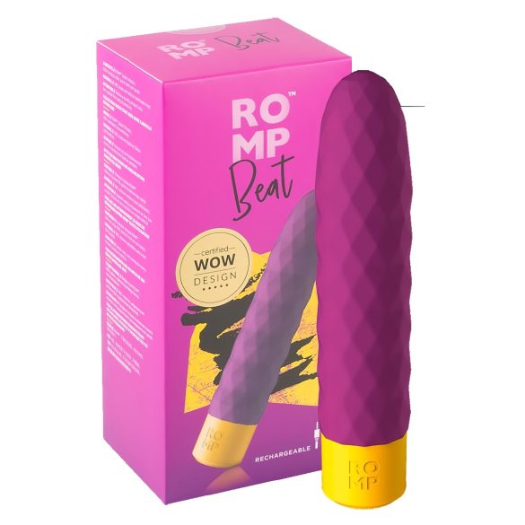 ROMP Beat - vibratorstav - genopladelig vandtæt - lilla