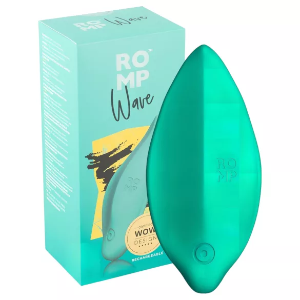 ROMP Wave - klitorisvibrator - genopladelig og vandtæt - grøn