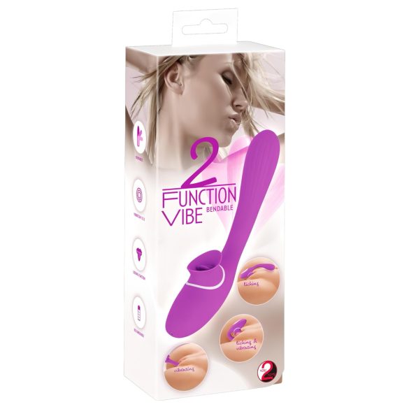 You2Toys - 2i1 vibrator - genopladelig - lilla