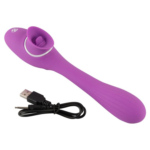 You2Toys - 2i1 vibrator - genopladelig - lilla
