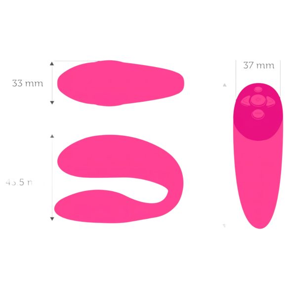 We-Vibe Chorus - genopladelig, smart parvibrator (pink)