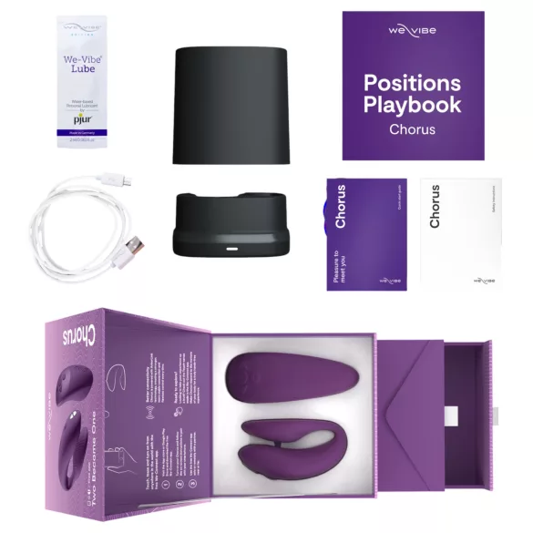 We-Vibe Chorus - genopladelig, smart parvibrator (lilla)