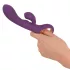 You2Toys - rabbitvibrator med klitorisstimulator - genopladelig - lilla