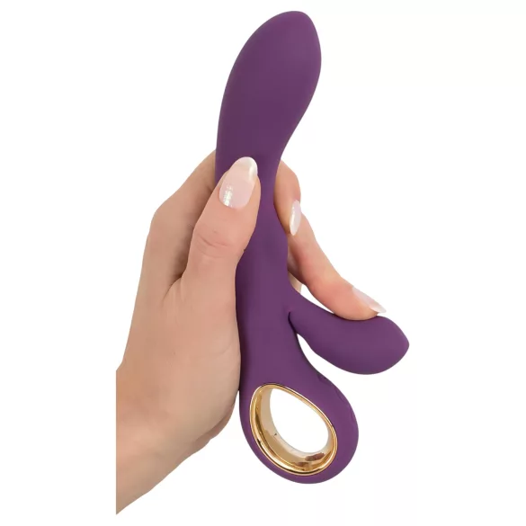 You2Toys - rabbitvibrator med klitorisstimulator - genopladelig - lilla