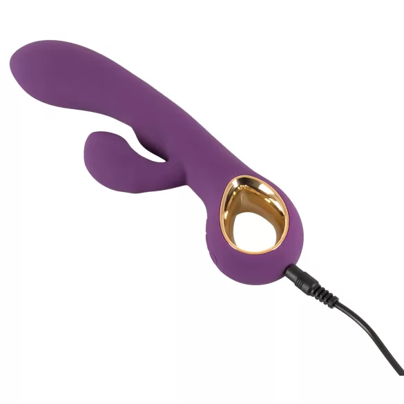You2Toys - rabbitvibrator med klitorisstimulator - genopladelig - lilla