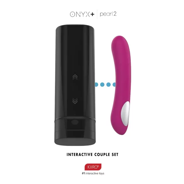 Kiiroo Onyx+ og Pearl 2 - par sæt masturbator og vibrator