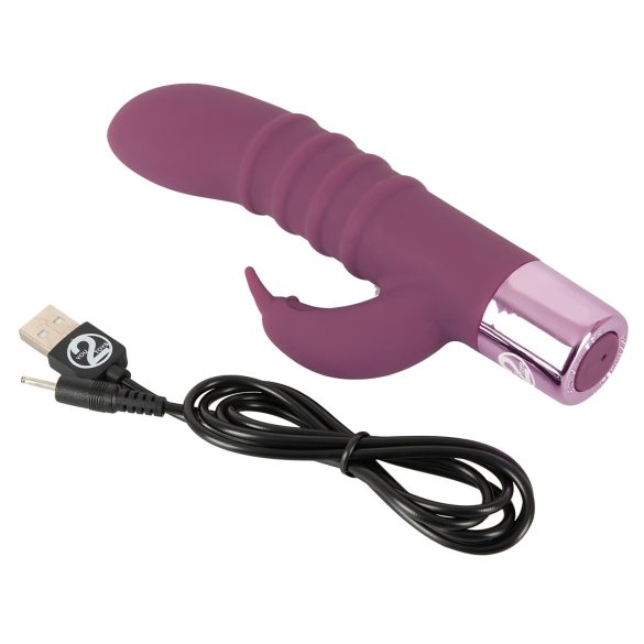 Rabbit Vibe - genopladelig G-punkt vibrator med klitorisarm (lilla)