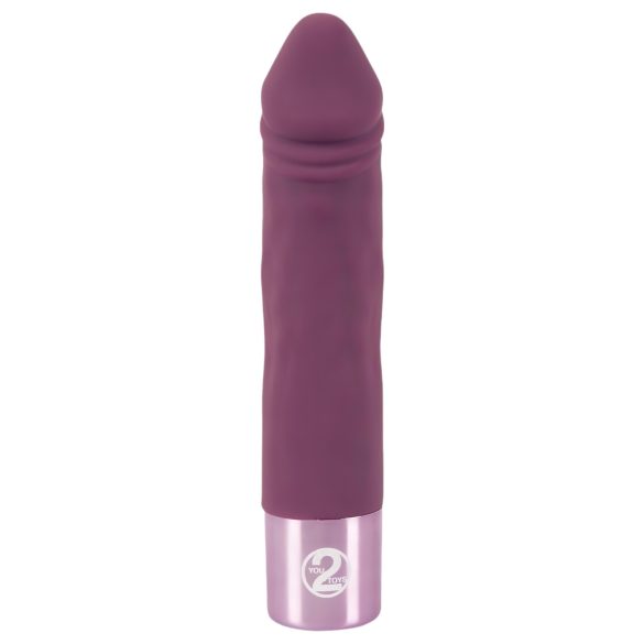 You2Toys Elegant Realistisk - genopladelig, vandtæt vibrator (lilla)