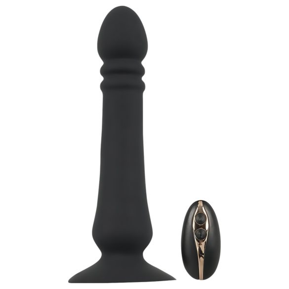 Black Velvet - genopladelig, pulserende anal vibrator (sort)