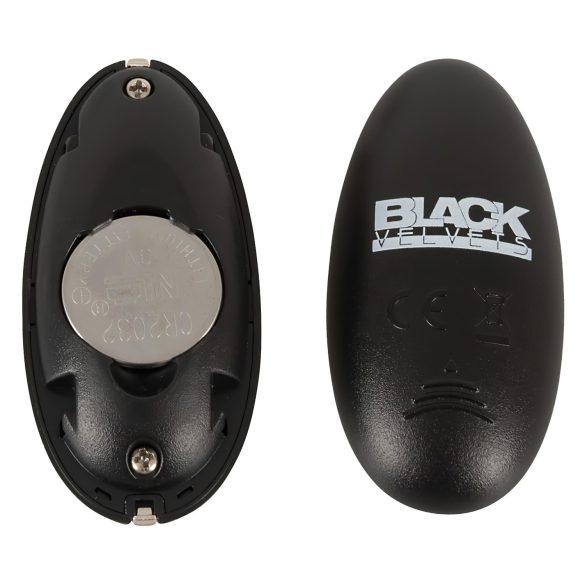 Black Velvet - genopladelig, pulserende anal vibrator (sort)