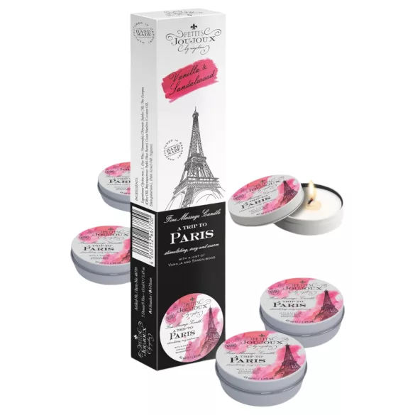 Petits Joujoux Paris - massagelys - vanilje/sandeltræ - 5x43ml