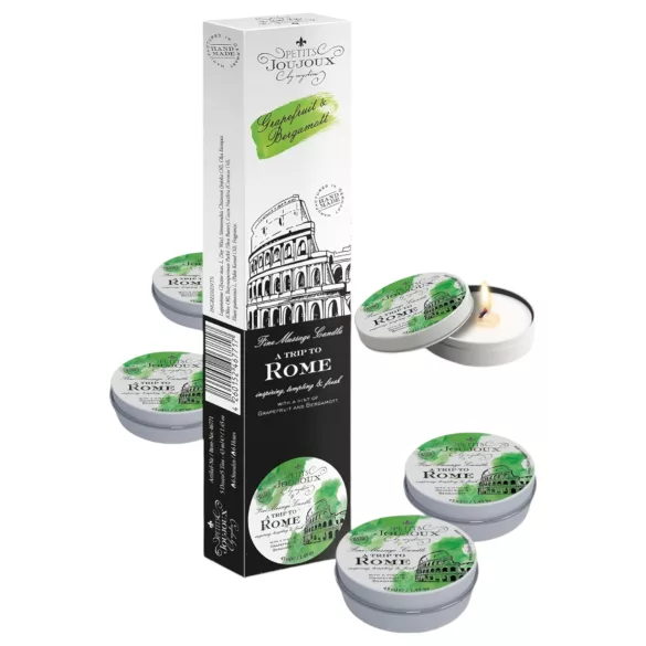 Petits Joujoux - massage stearinlys - grapefrugt/bergamot - 5x43ml