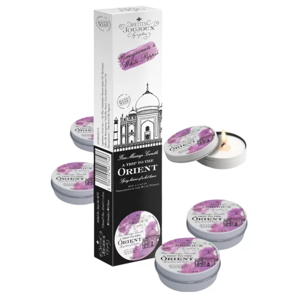 Petits Joujoux - massagelys - granatæble hvid peber - 5x43ml