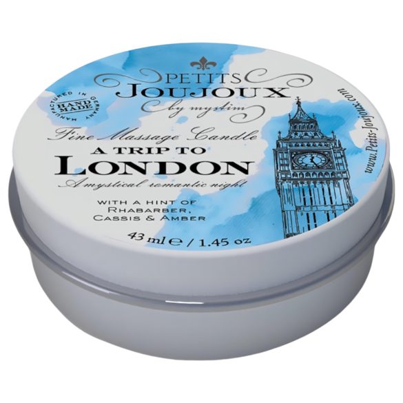 Petits Joujoux London - massagelys - rabarber-amber - 43ml