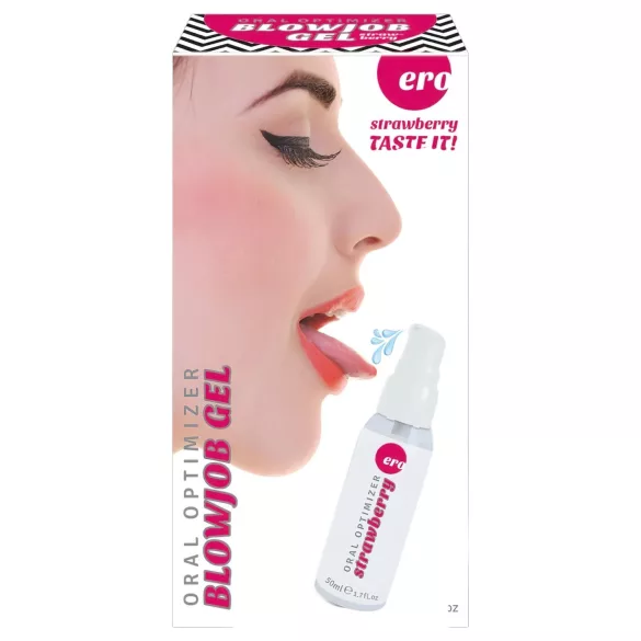 HOT - Blowjob Gel - oral glide gel - jordbær (50 ml)