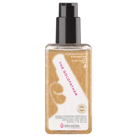 mystim - glidecreme til elektrosex - 23k guld - 250ml
