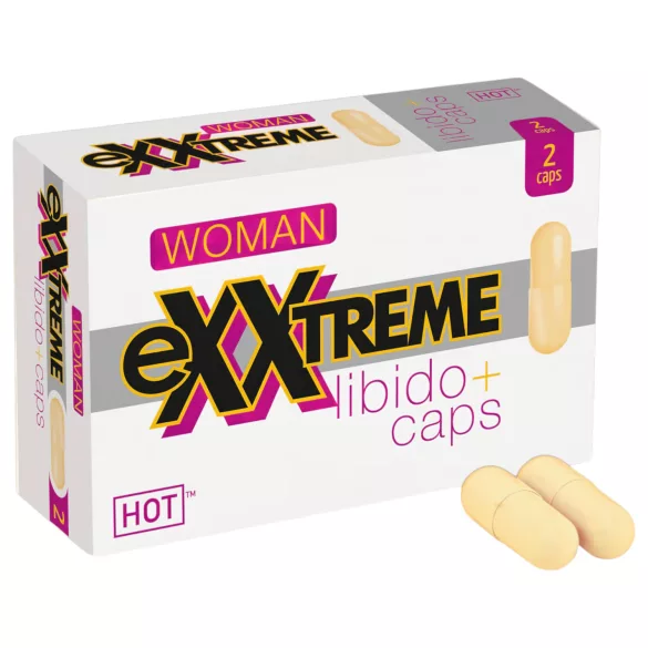 Hot exxtreme - libido kosttilskud til kvinder - kapsler - 2 stk
