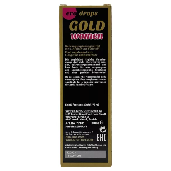 HOT Spanish Fly Gold Woman - afrodisiakum til kvinder (30 ml)