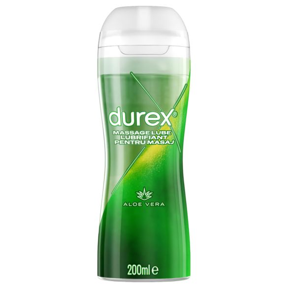 Durex - massageolie og glidecreme - aloe vera - 200ml