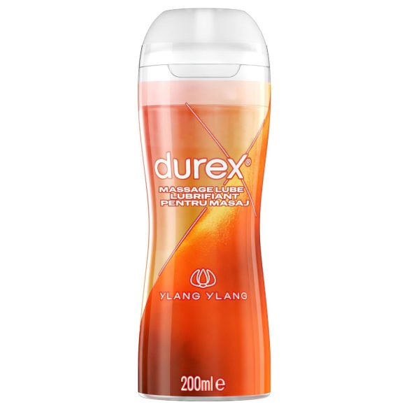 Durex - massageolie og glidecreme - ylang ylang - 200ml