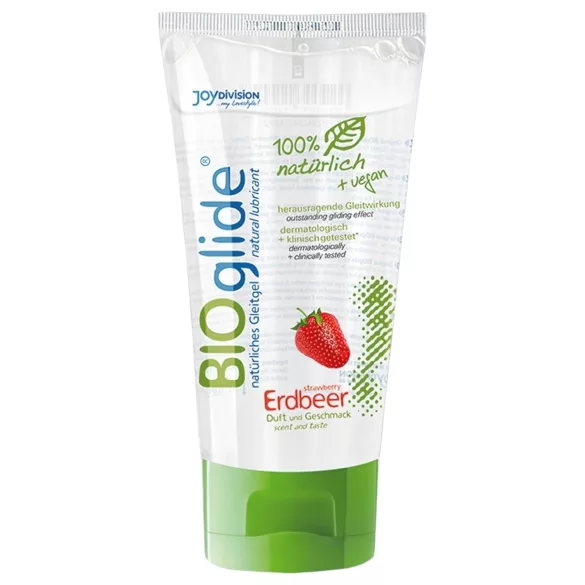 BIOglide - vandbaseret glidecreme - jordbær - 80ml