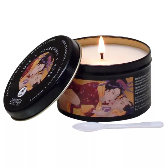 Shunga - massagelys - lystfremmende - rose (170ml)