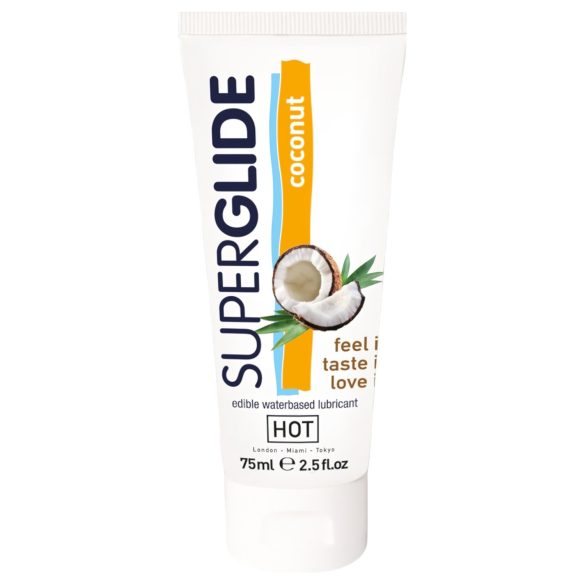 HOT Superglide - spiseligt glidecreme - kokos - 75ml