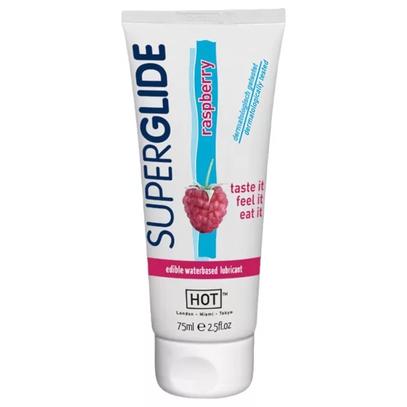 HOT - spiseligt glidecreme - hindbærsmag - 75ml