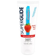 HOT Superglide - spiseligt glidecreme - jordbær - 75ml