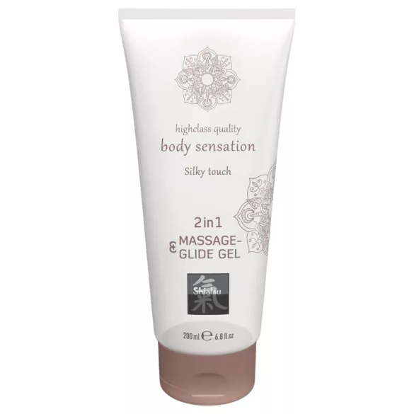 HOT - Shiatsu 2in1 Silky touch - silkeagtig massage glidecreme (200 ml)