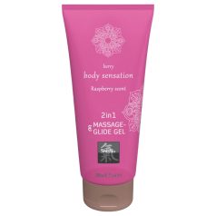 Shiatsu - massagegel & glidecreme - hindbærduft - 200ml