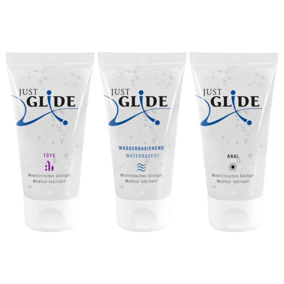 Just Glide glidecreme sæt (3x50ml)
