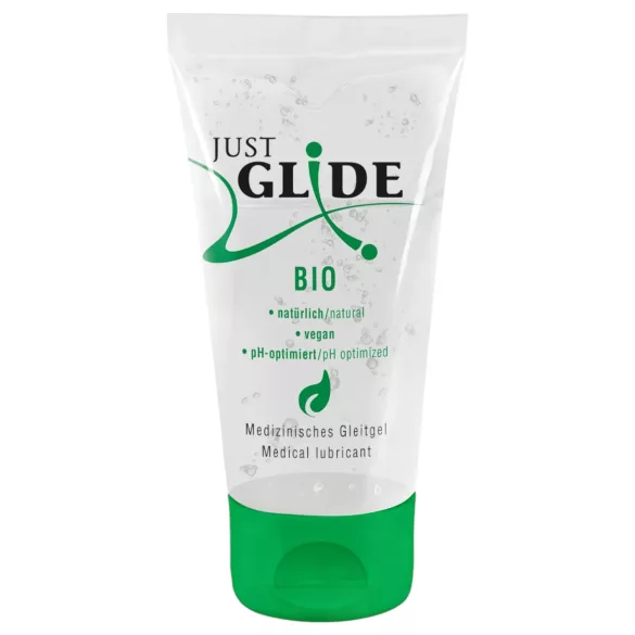 Just Glide Bio - vandbaseret vegansk glidecreme (50 ml)
