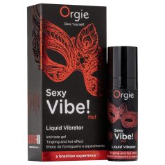   Orgie Sexy Vibe HOT - jordbær, varmende flydende vibrator (15ml)