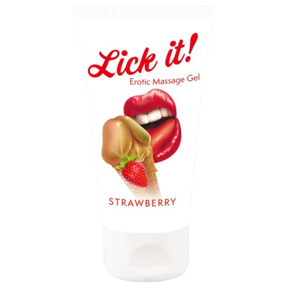 Lick it! - spiselig glidecreme - jordbærsmag - 50ml