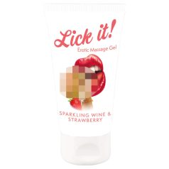 Lick it! - spiselig glidecreme - champagne-jordbær - 50ml