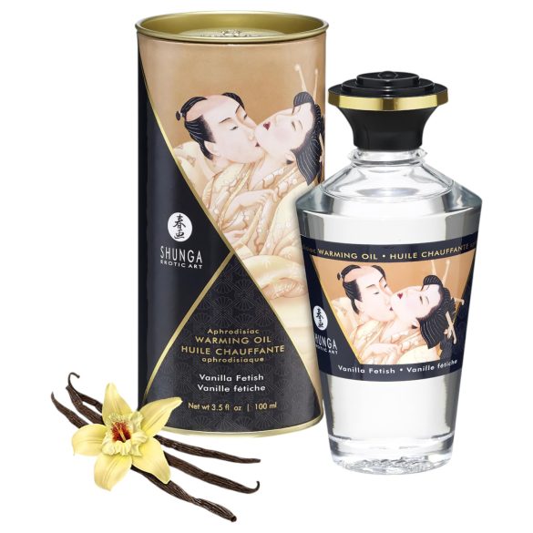 / Shunga - varmende massageolie - vanilje (100 ml)
