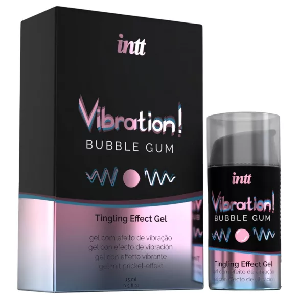 Intt Vibration! - flydende vibrator - tyggegummi smag - 15ml