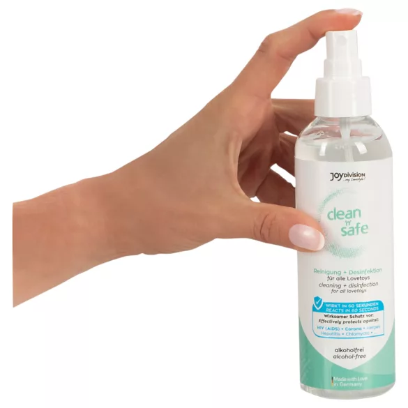 JoyDivision Clean Safe - desinfektionsspray og rengøringsspray - 200ml