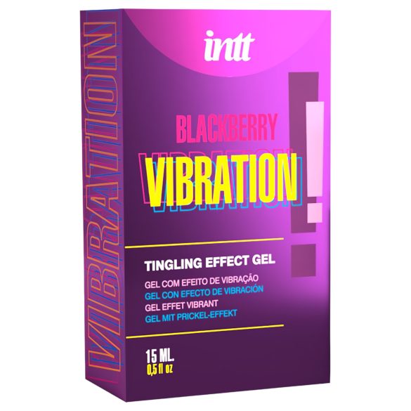 Intt Vibration! - flydende vibrator - brombær - 15ml