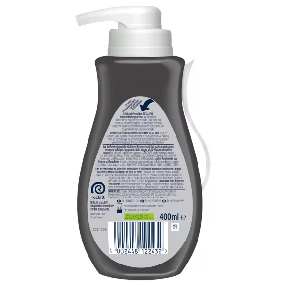 Veet - hårfjerningscreme til mænd - 400 ml