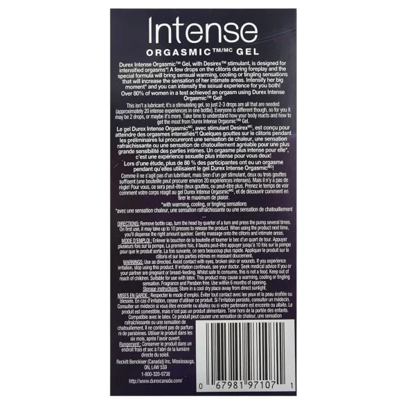 Durex Intense - stimulerende intimgel til kvinder - 10ml