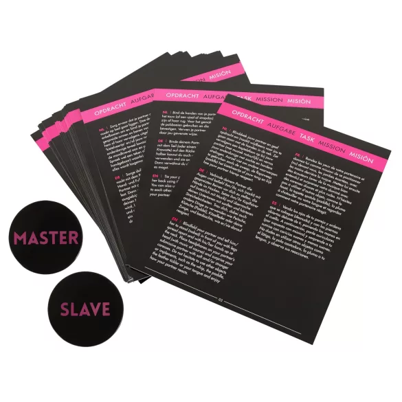 Master & Slave - bondagesæt - justerbar - brun/sort