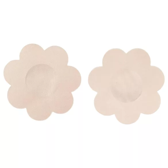 Cottelli - brystvortedækkere - blomst form - hudfarvet (12 stk)