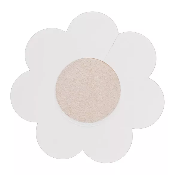 Cottelli - brystvortedækkere - blomst form - hudfarvet (12 stk)