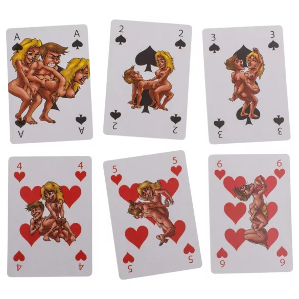 Kama Sutra - spillekort med erotiske motiver - 24 stk