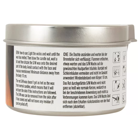 BDSM High Temperature - kropslys til leg - paraffin 100ml