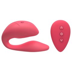 Cotoxo Cupid 2 - parvibrator med fjernbetjening - rød